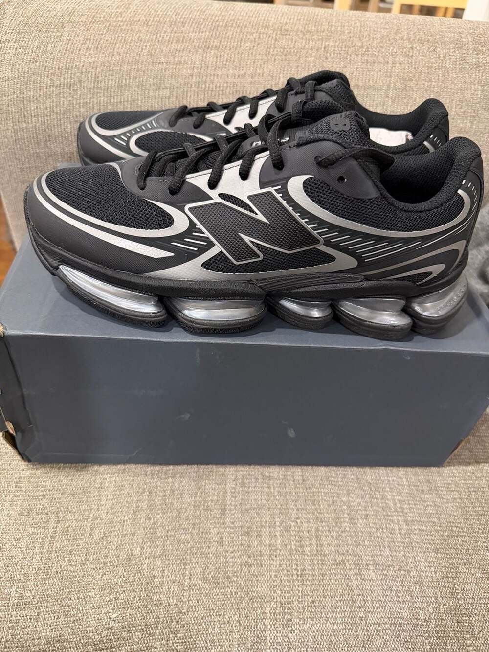 New Balance ABZORB 2000 Black Silver Metallic U20008LL Size 9